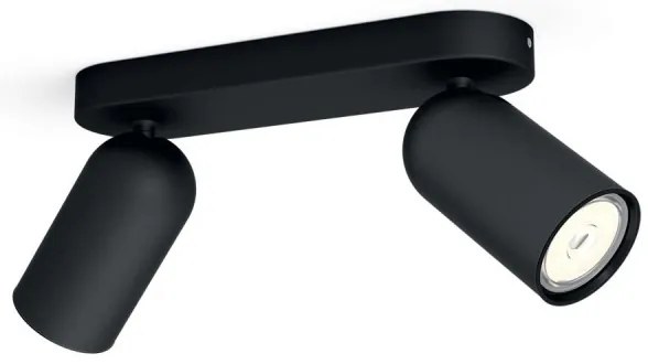 Philips 50582/30/PN - Bodové svietidlo MYLIVING PONGEE 2xGU10/5,5W/230V