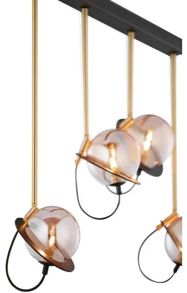 Jupiter 1892 - Luster na tyči PLANET 4xG9/10W/230V zlatá