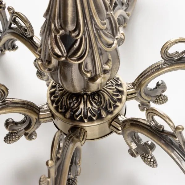 Brilagi - Luster na reťazi CLASSIC 6xE14/60W/230V mosadz