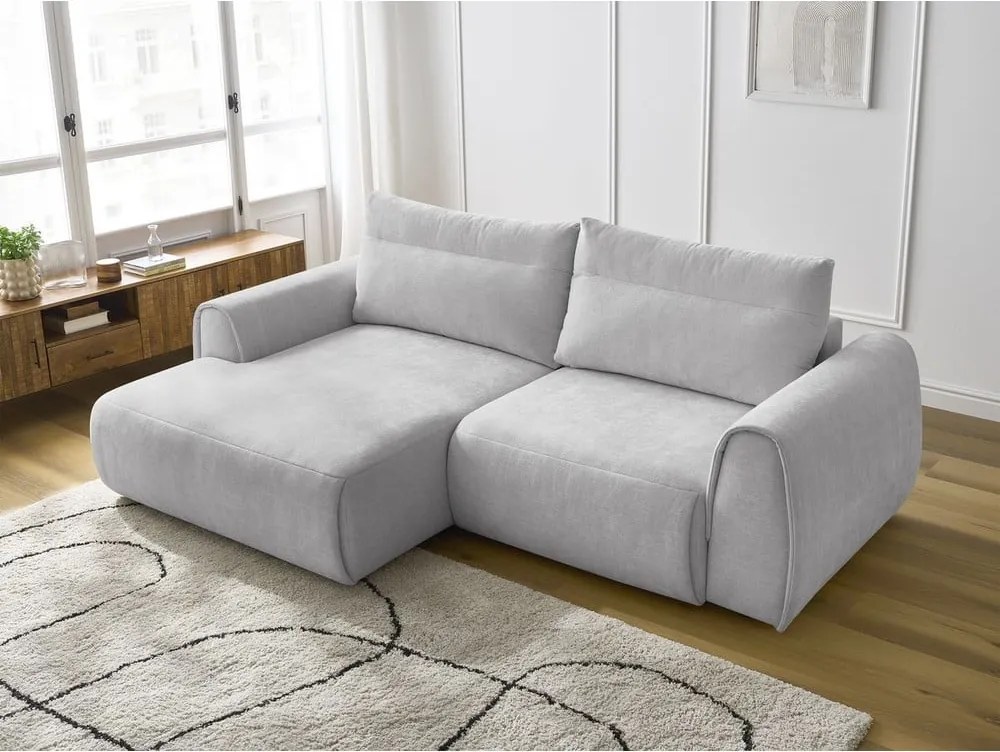 Svetlosivá rohová pohovka Aden – Bobochic Paris