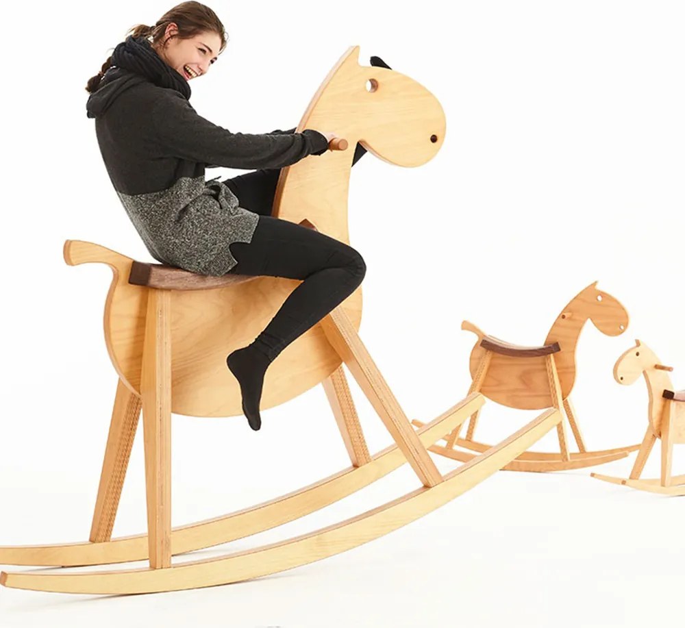 Kôň na hojdanie pre dospelých PARIPA bigKID, 185x50x144 cm