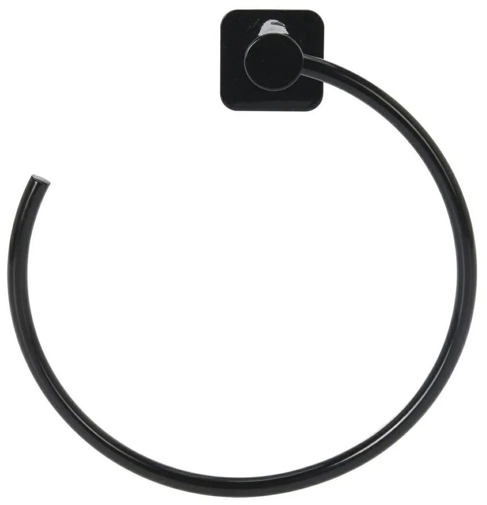 Držiak na uteráky Ring, čierna