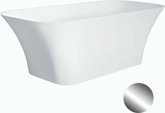 Besco Voľne stojaca vaňa z liateho mramoru Assos S-Line Matt 160x70 BESCO-Typ výpuste: Click-Clack s vrchným čistením, grafit, BESCO-Rozmery: 160x70,…