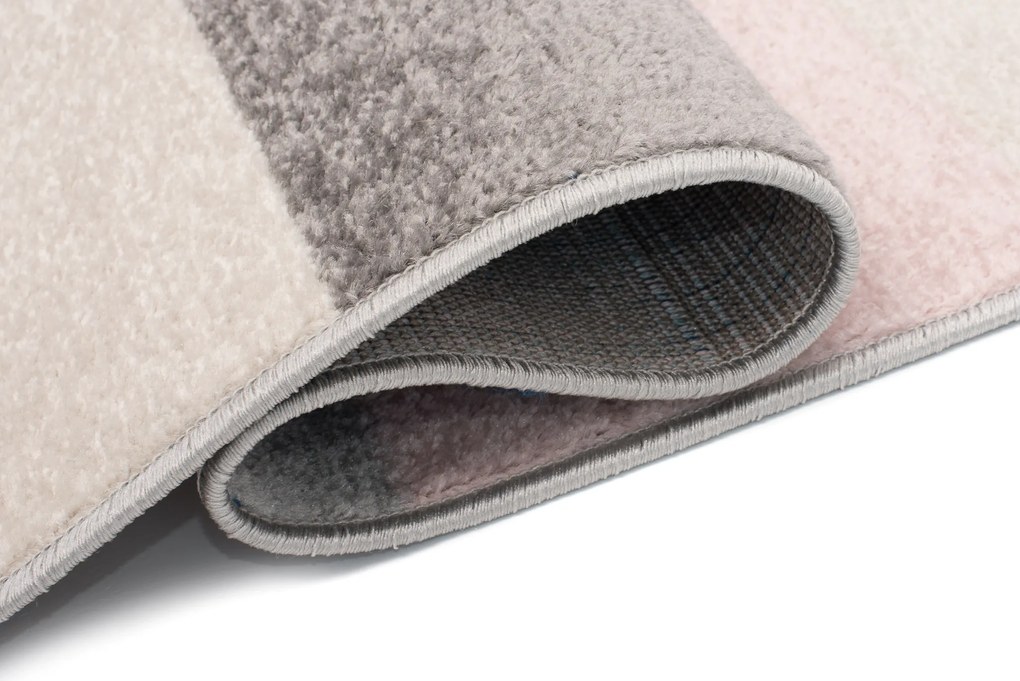 TA Koberec C947A BIELA/RUŽOVÁ AZÚROVÁ Rozmer: 80x150 cm