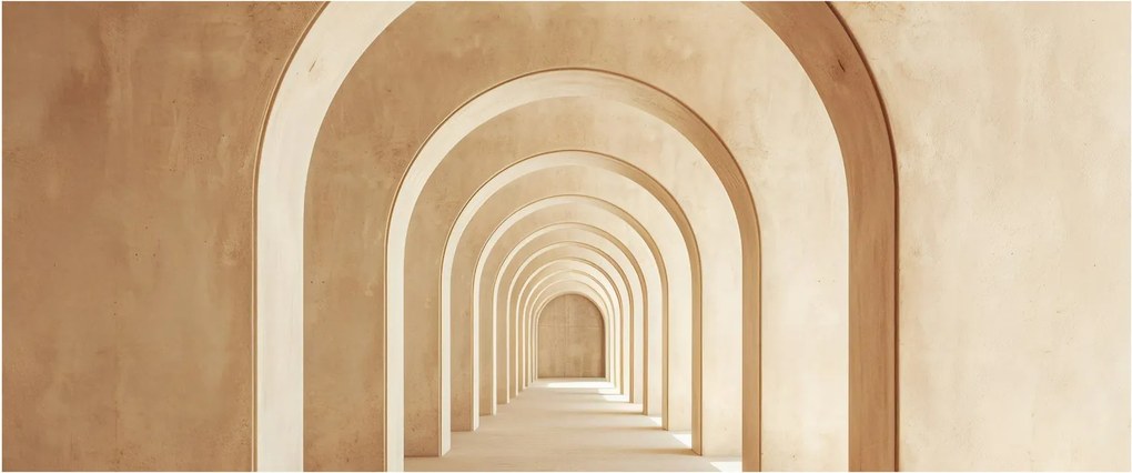 Obraz - Béžový priechod (120x50 cm)