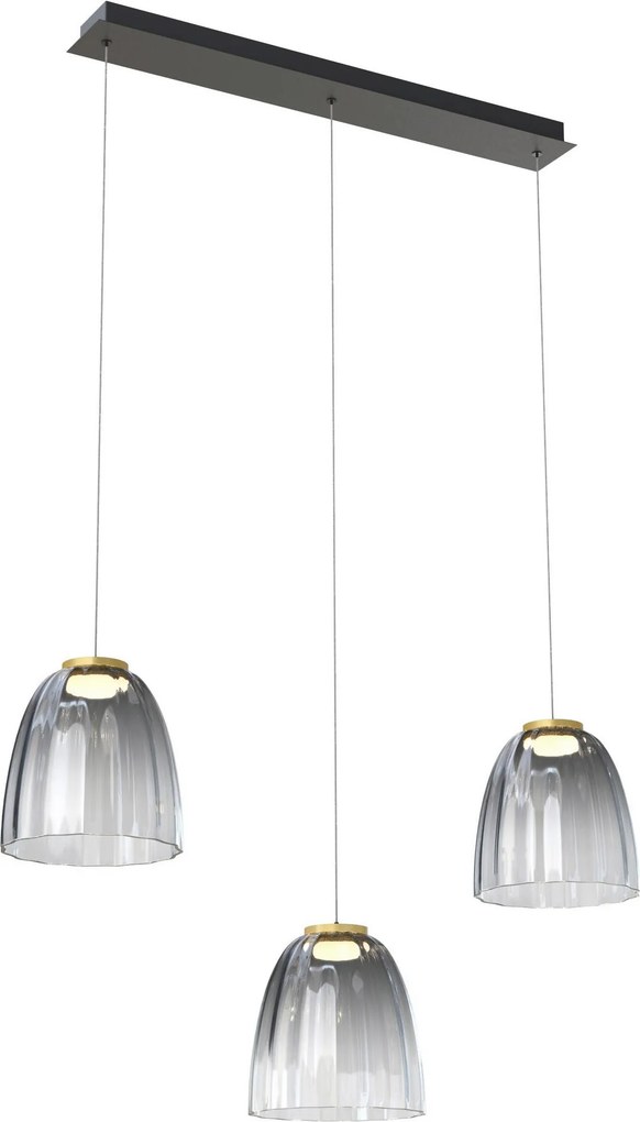XXXLutz ZÁVESNÉ LED SVIETIDLO, 90/22/150 cm - Interiérové svietidlá - 003575001302