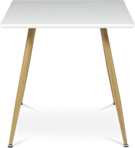 Jedálenský stôl HT-W1214 biely / naturálny