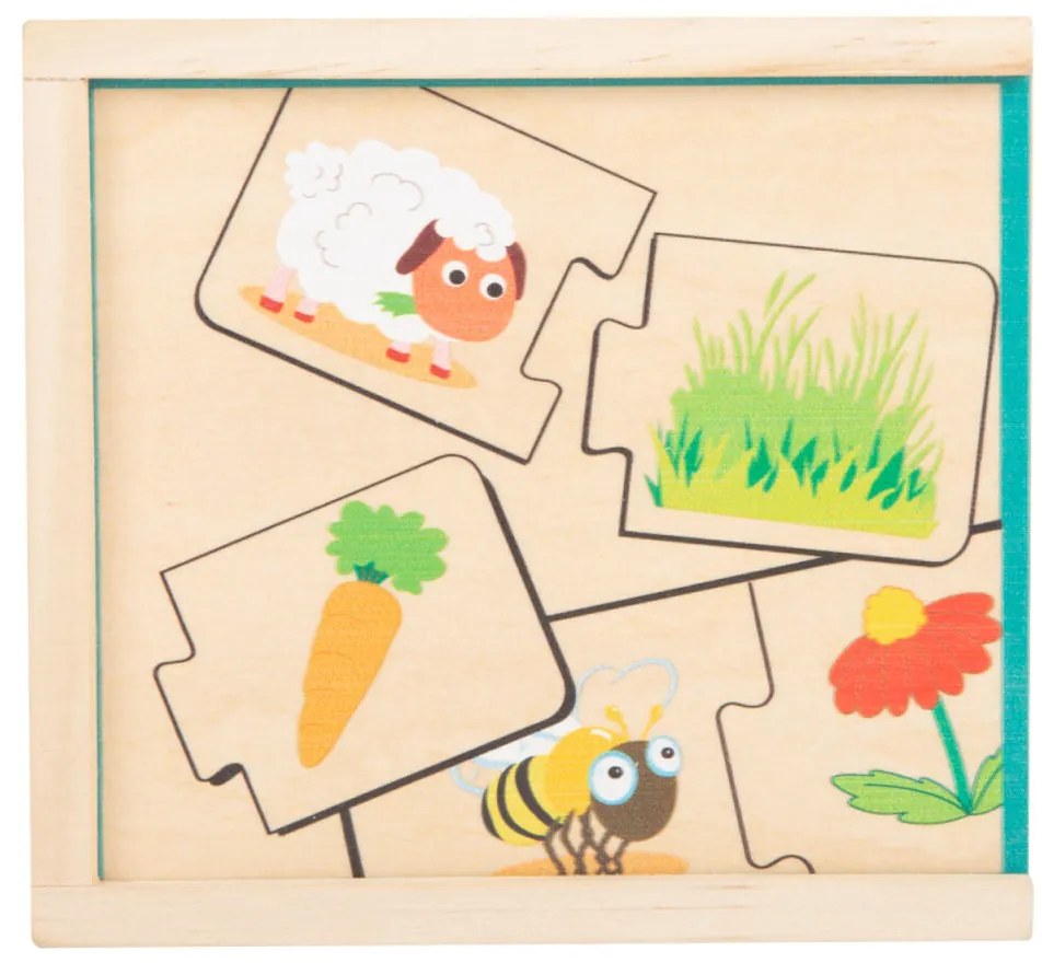 Small foot Vzdelávacie puzzle - kŕmenie zvierat