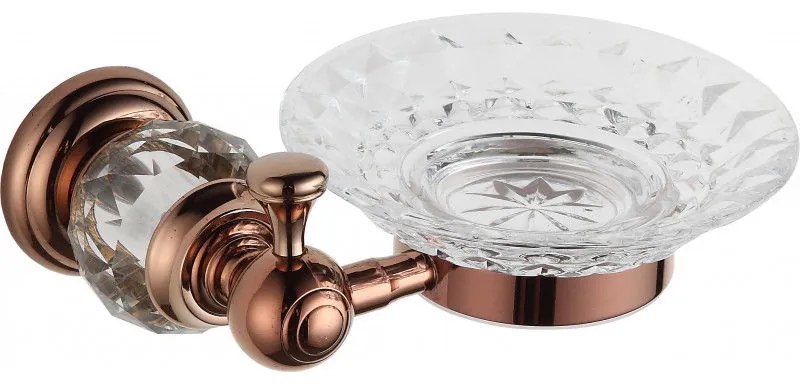 Mexen príslušenstvo, ESTELA držiak na mydlo, ružové-zlato, 7011539-60