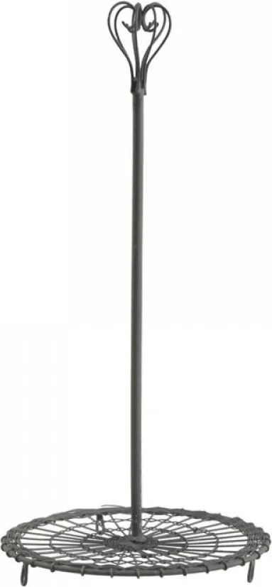 Zinkový kovový stojan na kuchynské utierky s ozdobou Fill - Ø 16*33 cm