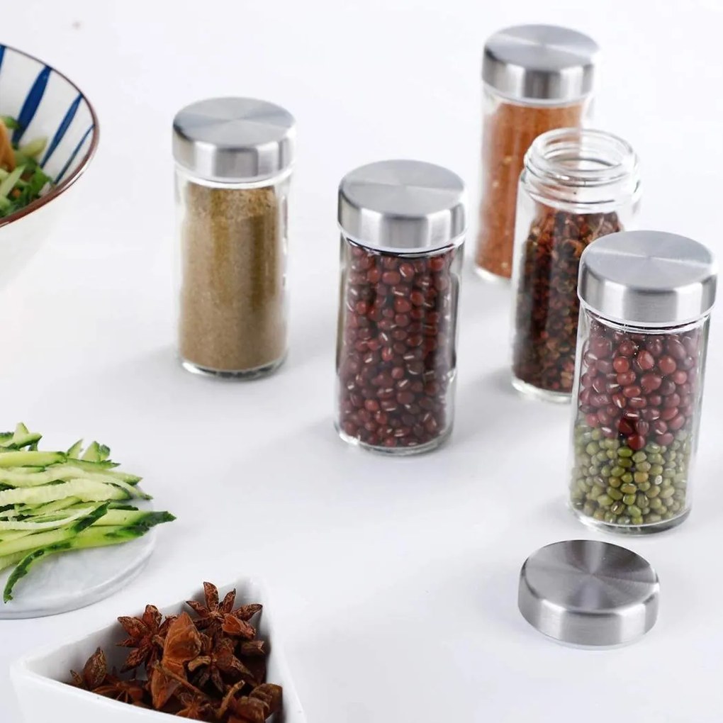 5Five® Korenka, súprava 6 ks sklenených koreničiek so sypátkom, POTS 80 ml