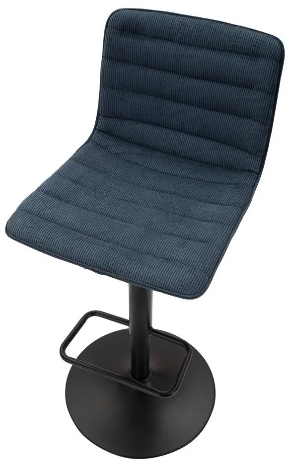 Barová stolička s nastaviteľnou výškou v petrolejovo-čiernej farbe (výška sedadla 61 cm) Malia – Mauro Ferretti