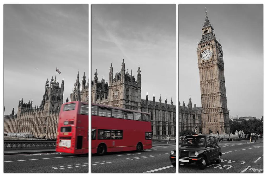 Obraz na plátne - Autobus v Londýne 131ČB (90x60 cm  )