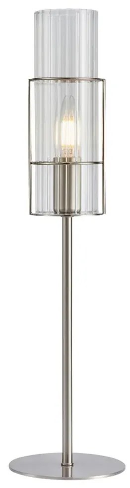 Markslöjd Markslöjd 108557 - Stolná lampa TUBO 1xE14/40W/230V 50 cm lesklý chróm/číra ML1249