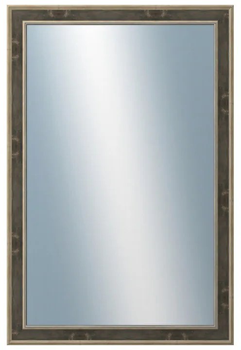DANTIK - Zrkadlo v rámu, rozmer s rámom 80x160 cm z lišty TOOTH zlatá čierna (2780)