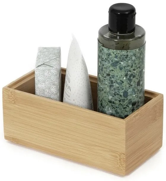 Organizér Compactor Bamboo Box, 15 x 7,5 x 6,5 cm, prírodné drevo