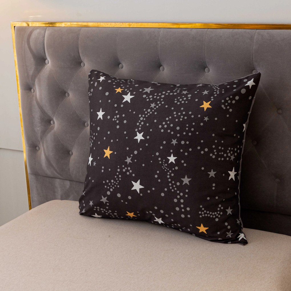 Flanelové obliečky z mikrovlákna STELLAR tmavo sivé Rozmer obliečky: 70 x 90 cm | 140 x 200 cm