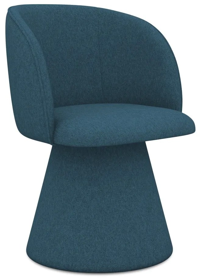 Modré čalúnené jedálenské kreslo Maia – Makamii