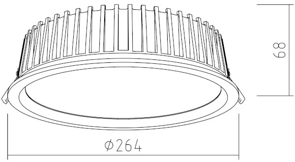 APLED - LED Podhľadové RONDO WOODLINE LED/18W/230V 4000K pr. 26 cm jaseň masív