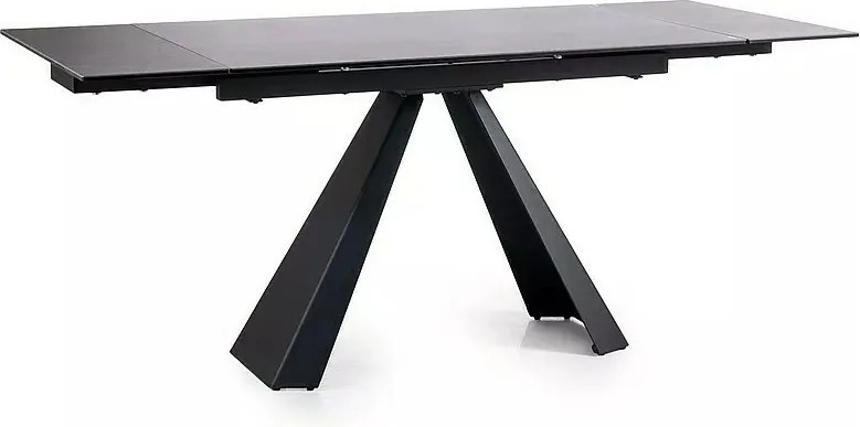 Jídelní rozkládací stůl Salvadore II 120/180 cm tmavě šedý/černý