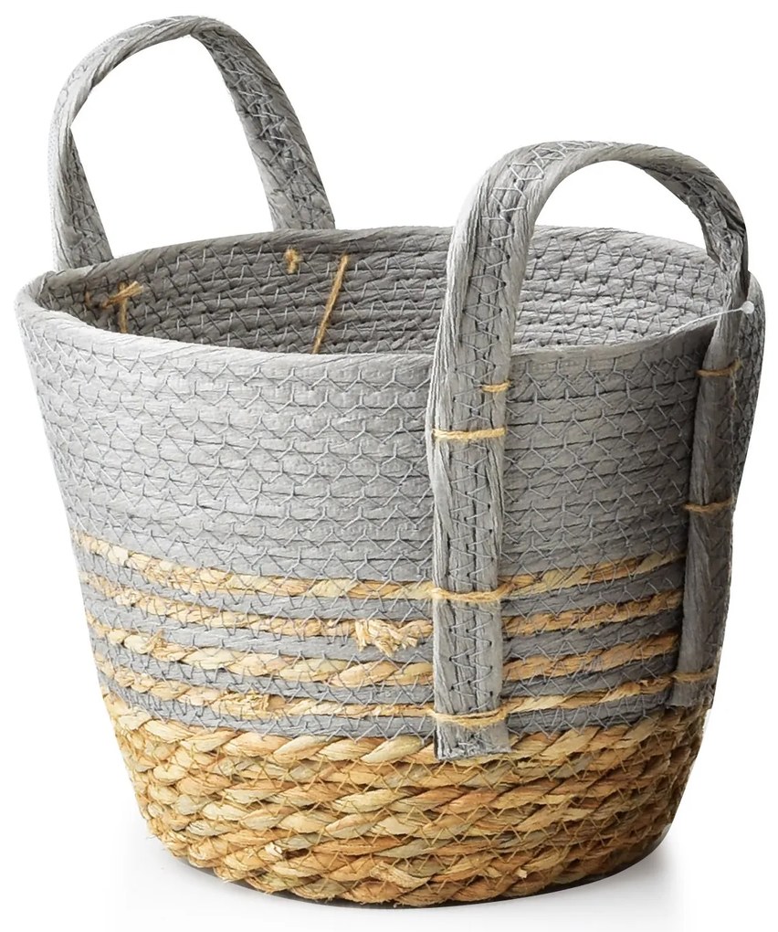 Úložný košík Bali M 23x20 cm hnědo-šedý