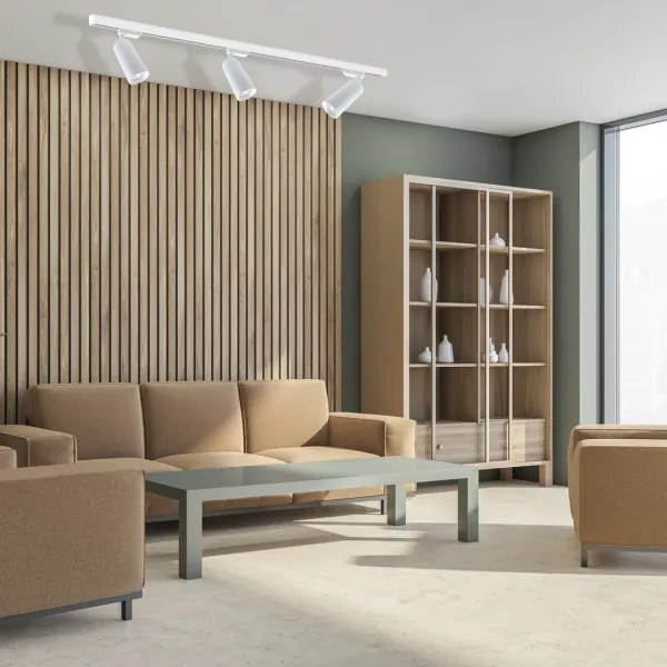 Bodové svietidlo v lištovom systéme MICA 3xGU10/25W/230V biela