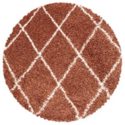 Ayyildiz koberce Kusový koberec Alvor Shaggy 3401 terra kruh - 120x120 (priemer) kruh cm