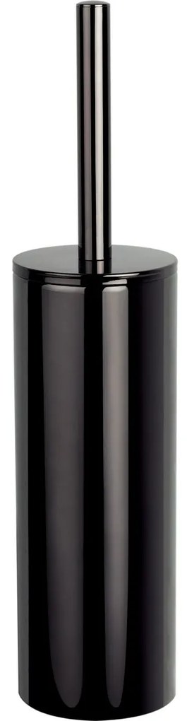 Spirella WC kefa s nádobou Nyo 9,5 x 12,5 x 40 cm, čierna oceľ