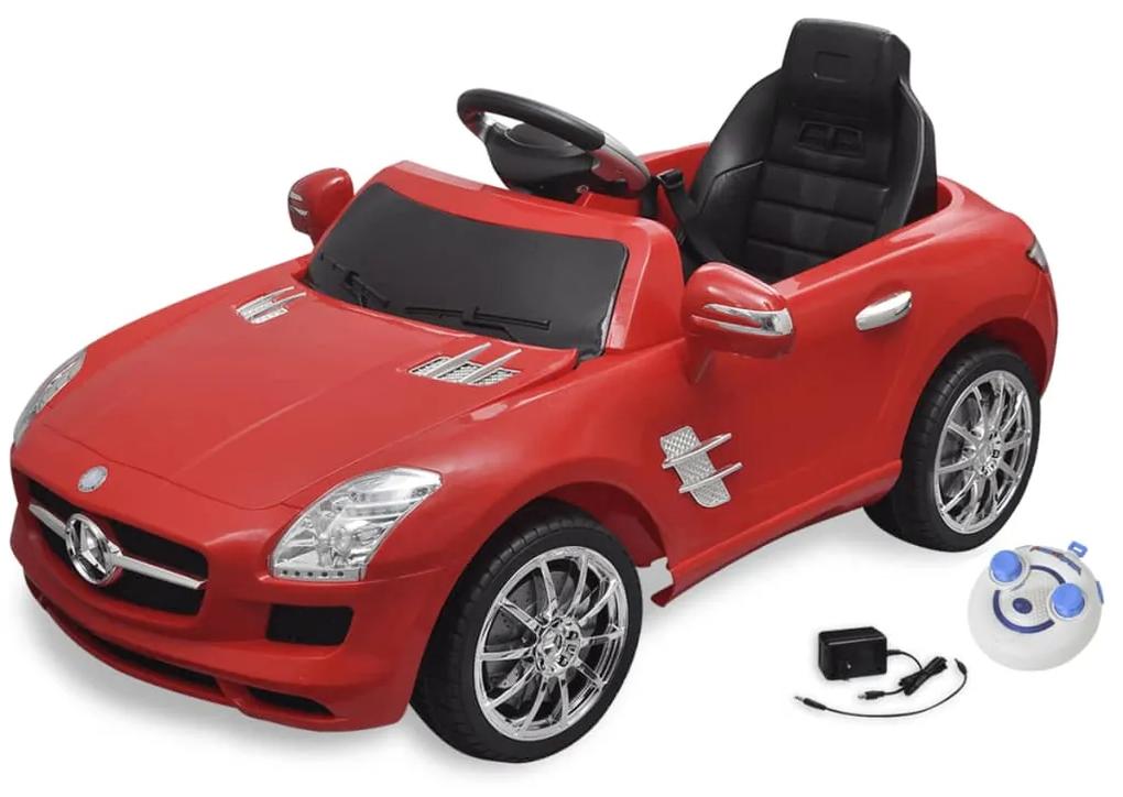 vidaXL Detské elektrické auto s ovládačom červené Mercedes Benz SLS AMG 6 V