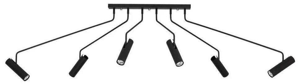 Markslöjd 108508 - Bodové svietidlo RAMUS 6xGU10/25W/230V čierna