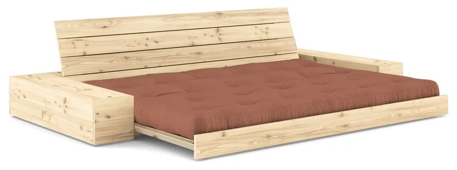 Rozkladacia pohovka v tehlovej farbe 244 cm Base – Karup Design