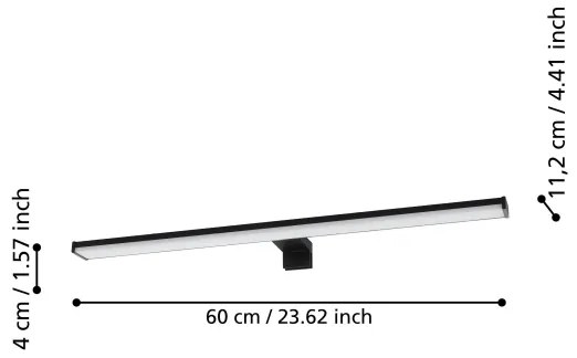 Eglo 99731 - LED Kúpeľňové osvetlenie zrkadla PANDELLA LED/11W/230V IP44