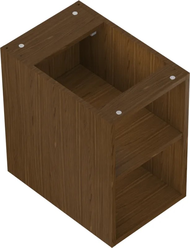 Mexen Box-A, otvorená skrinka s policou 30 cm, orech, 91AX2-0300-470-0-86