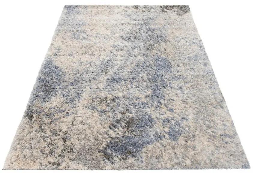 Kusový koberec shaggy Senel modrý 80x150cm