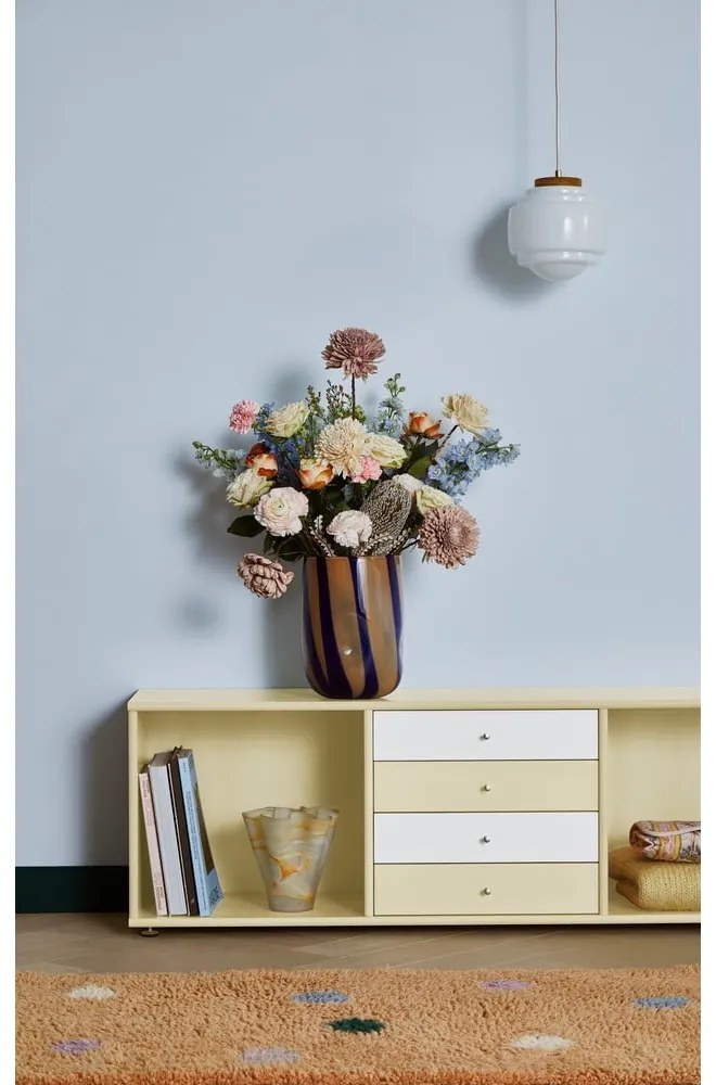 Svetložltá nízka komoda 267x61 cm Mistral – Hammel Furniture