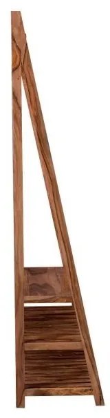 Vešiak Rami s 6 háčikmi 80x175x40 indický masív palisander Svetlomedová