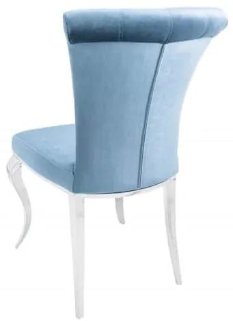 Modrosivá jedálenská stolička Modern Barock III »