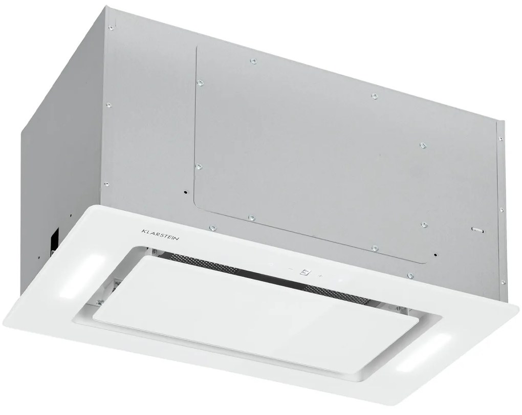 Hektor Eco, vstavaný digestor, 52 cm, 566 m³/h, dotykový, sklo, biely