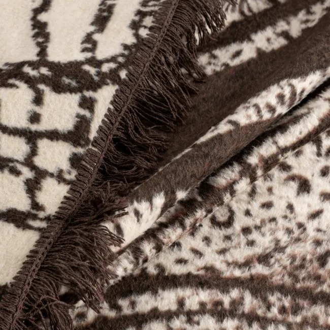 Deka AKRYL 1 hnedá / krémová