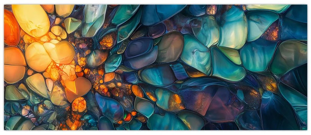 Obraz - Sklenená mozaika (120x50 cm)