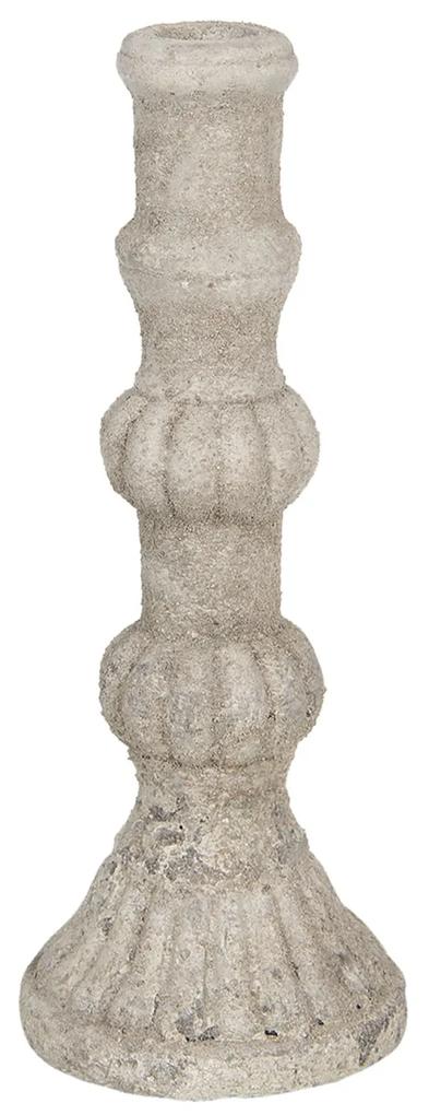 Kamenný svietnik Florent - Ø 12*32 cm
