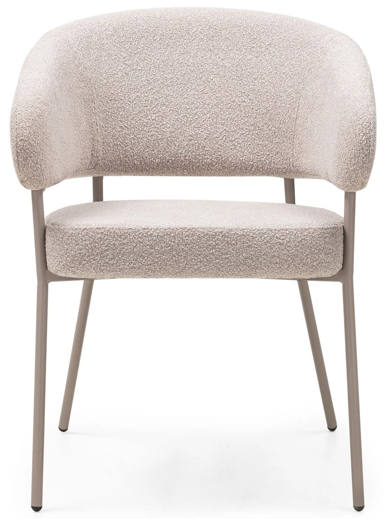 Jedálenské kreslo Lamu bouclé béžové