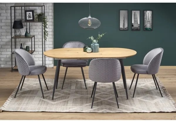 Jedálenský stôl BALNOR dub/čierna