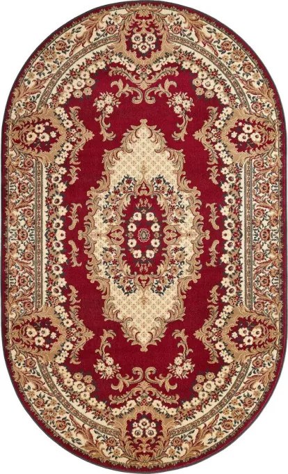 Koberec Agnella Standard kráľovsky bordový ovál