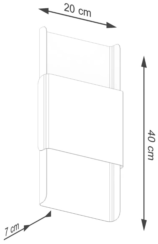 Sollux Lighting Nástenné svietidlo DURLIN biele