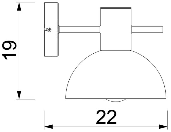 Nástenná lampa ESTATE MINI 1xE27/15W/230V modrá