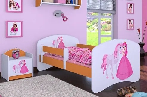 Detská posteľ bez šuplíku 140x70cm PRINCEZNA A KONÍK
