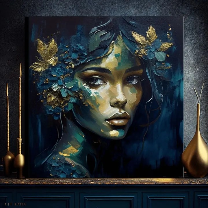 Moderné obrazy na plátne - Feminine Grace in Motion 60x60 cm