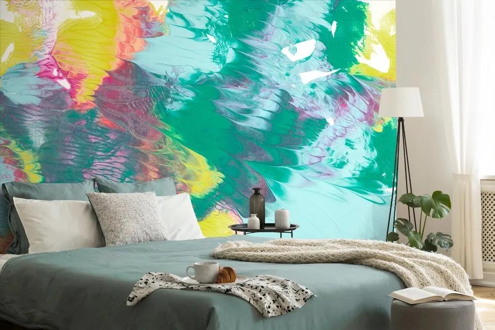 Samolepiaca tapeta abstrakcia v pastelových farbách - 150x100