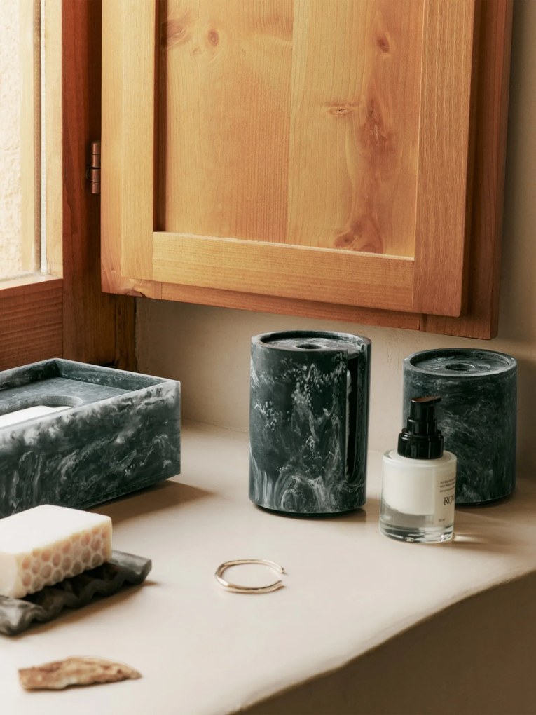 Ferm Living Box na vreckovky Mist Charcoal